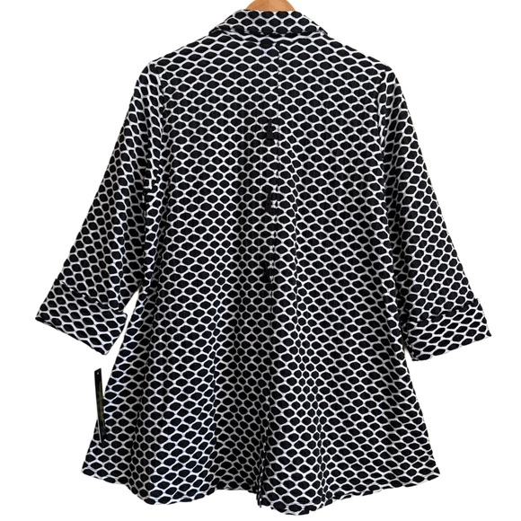 IC By Connie K Lagenlook Artsy Boho Textured Versatile Swing Tunic Size L NWT - Picture 6 of 10